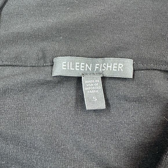 Eileen Fisher Skirt Womens Small Black Straight Pencil Work Wear Stretchy tight - Picture 5 of 7